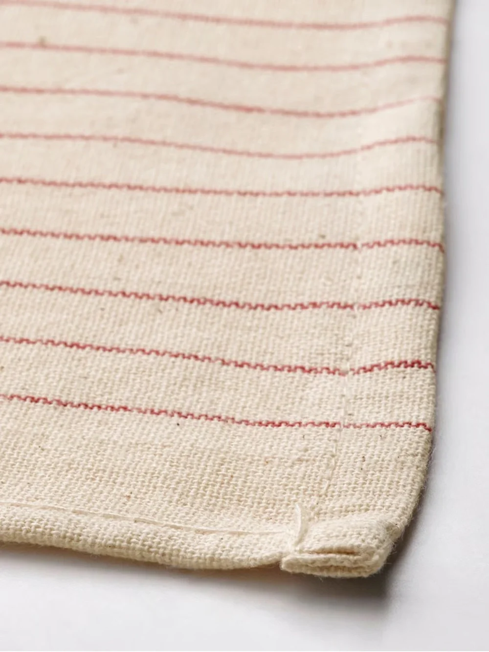 VIPPSTARR Red Stripe Natural Napkins - Set of 8